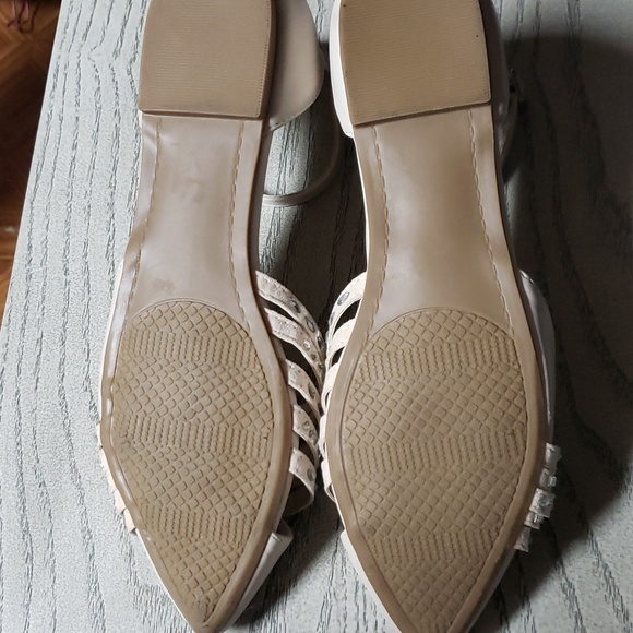 Sugar- ivory rhinestone flats. Women's size 6 - Picture 3 of 5